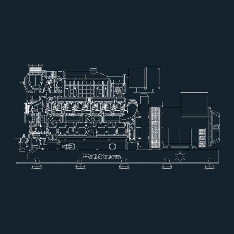 Галерея Газопоршневая электростанция WS500-YCAG